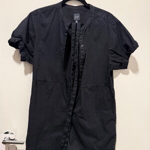 GAP Black Short Sleeve Jumpsuit/Romper